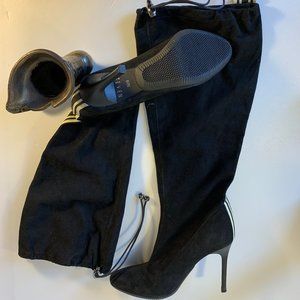 Steven leather/suede upper heeled boots 6.5